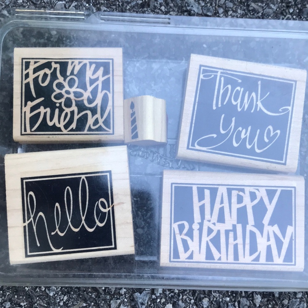 Stampin up! Vivid greetings stamp set